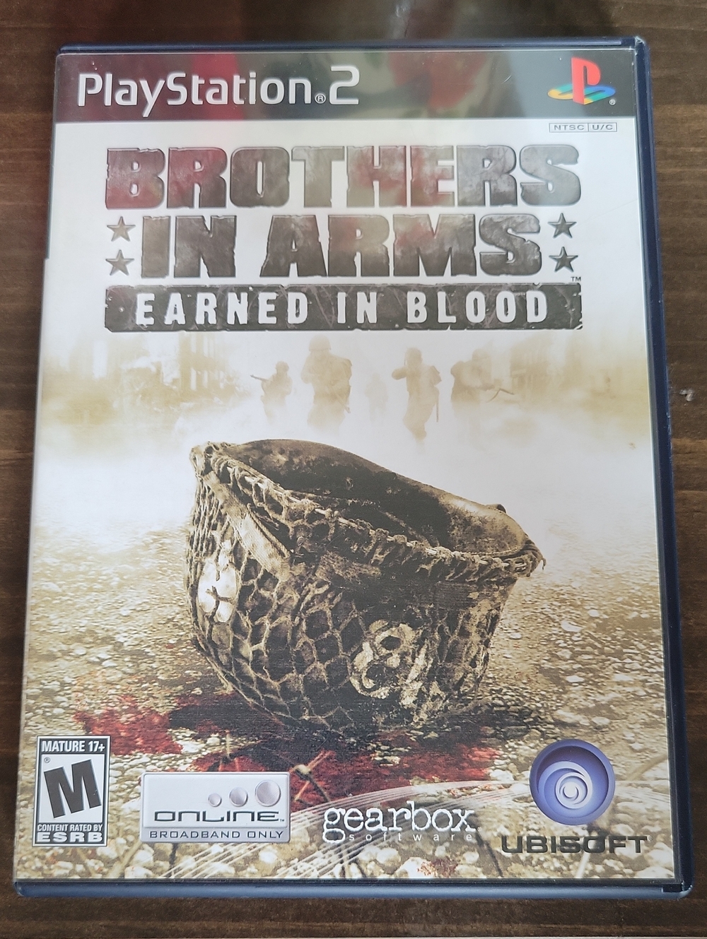 Brothers in Arms: Earned in Blood - PlayStation 2 (White/Brown) CASE ONLY